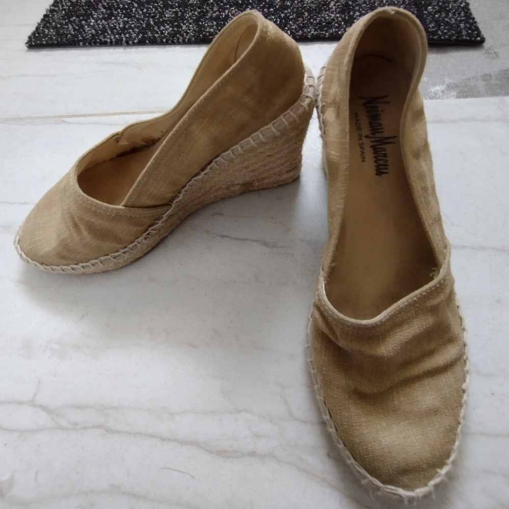 Neiman Marcus Espadrille Wedges